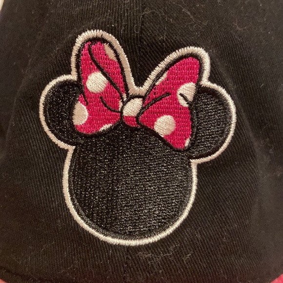 Disney Minnie Mouse Girls Hat, Black w/Pink Tye Dye, OSFA - Picture 5 of 13